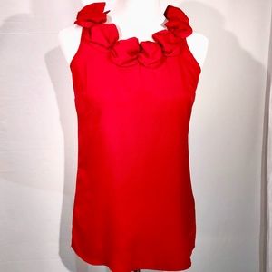 The Limited Red Sleeveless Blouse (S)